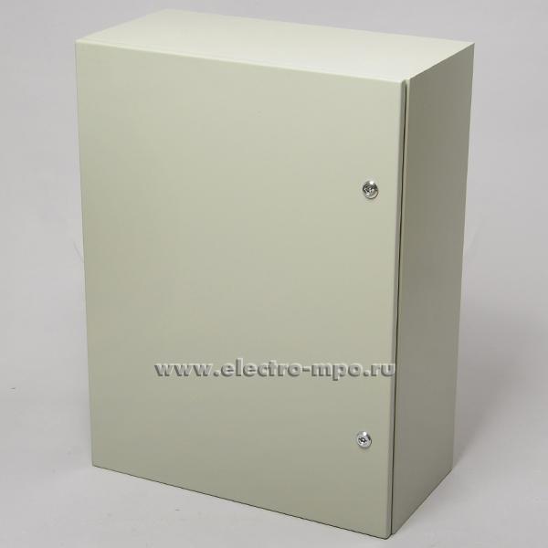 Е5026. Шкаф SPT-806030  IP65 800х600х300мм светло-серый с монтажной платой (Saipwell)