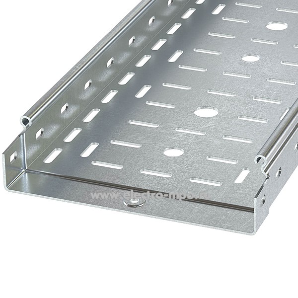М94. Лоток 3526612 перфорированный 400х50 L=3000 толщ.1,2 мм (ДКС) М94. Лоток 3526612 перфорированный 400х50 L=3000 толщ.1,2 мм (ДКС)