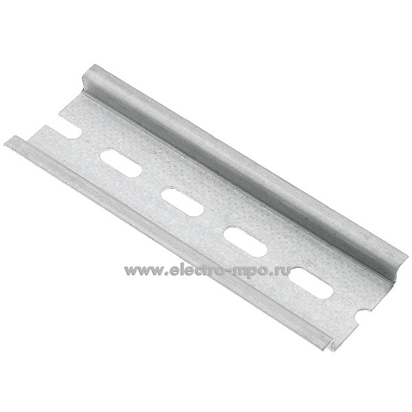 Б2521. DIN-рейка 12-8010  7,5х35х100мм перфорированная оцинкованная металлическая (REXANT)