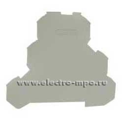 Б7573. Пластина торцевая TopJob 2002-3291 серая для трехуровневых пружинных клемм (Wago)