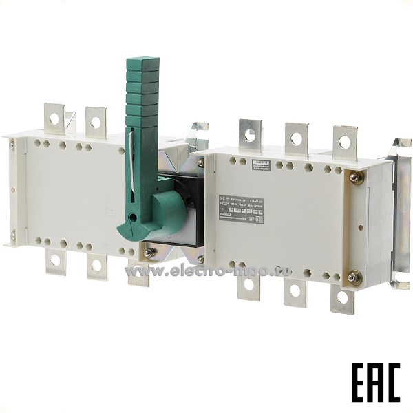 Б6686. Рубильник реверсивный 40207DEK 3Р 250А на монтажную плату тип S (DEKraft)