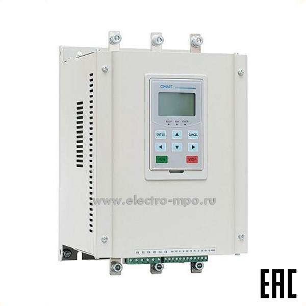 Э1155. Устройство плавного пуска 438271 NJR5-180/ZX3 180А 90 кВт со встроенным байпасом (CHINT)