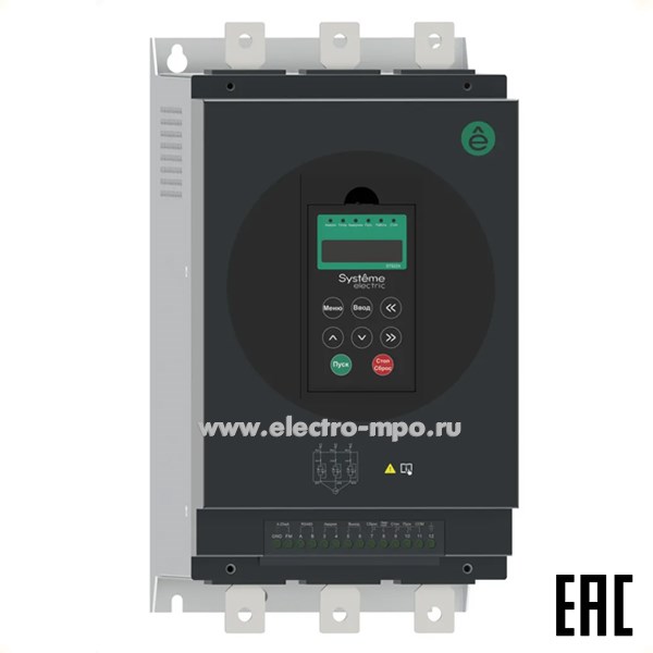 Э1267. Устройство плавного пуска со встроенным байпасом STS22D75N4X 75 кВт (Systeme Electric)