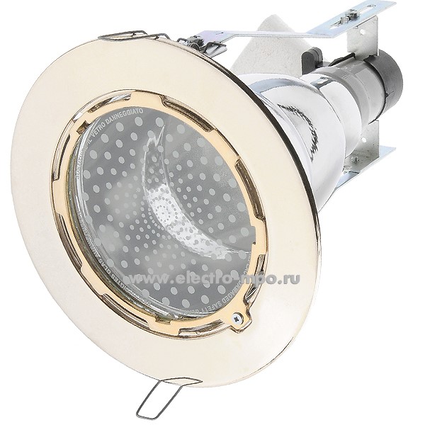 27135.С7135 Светильник Y62/OR 100Вт Е27 Down light, со стеклом, золото (Future plast, Италия)