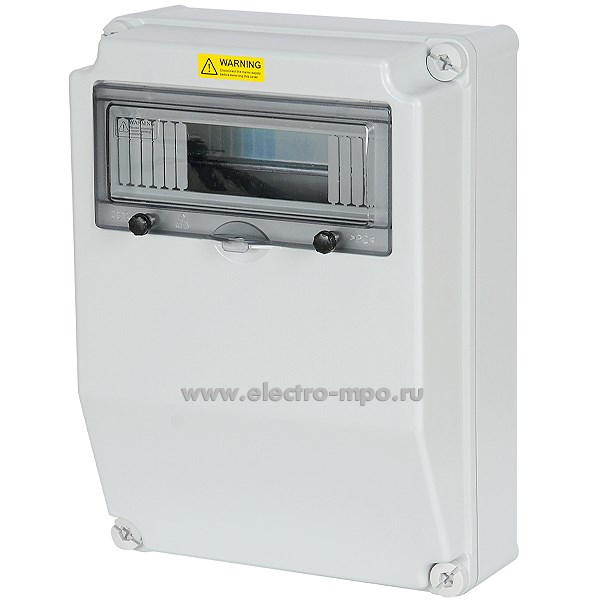 Е4801. Бокс LEE283815 IP67 на 12 модулей 442х280х155мм с прозрачной дверью (Электромонтаж)