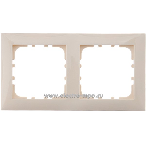 Ю0673. Рамка-2 LK60 864201-1 универсальная бежевая (Экопласт)