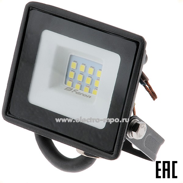 С0586. Прожектор 29489 LL-918 220В 10Вт 950Лм 6400К светодиодный IP65 (Feron)
