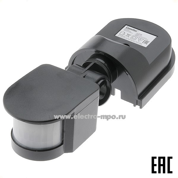 С8084. Датчик движения LX-16C макс. мощность 1200Вт 180 град 12м чёрный IP44 (Camelion)