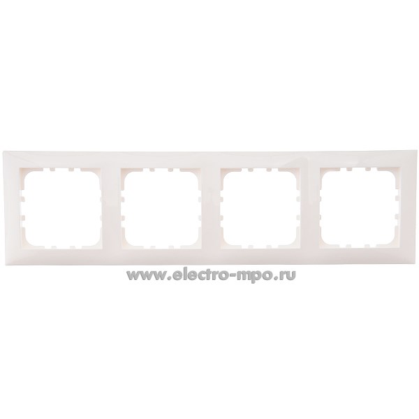 Ю0636. Рамка-4 LK60 864404-1 универсальная белая (Экопласт)