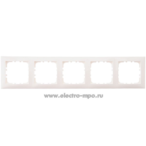 Ю0637. Рамка-5 LK60 864504-1 универсальная белая (Экопласт)