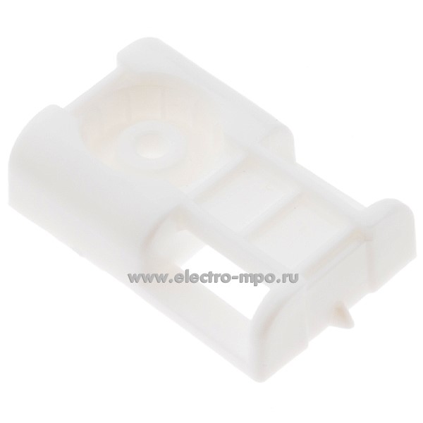 Г7258. Площадка 07-2107 монтажная под хомут, белая (Rexant)