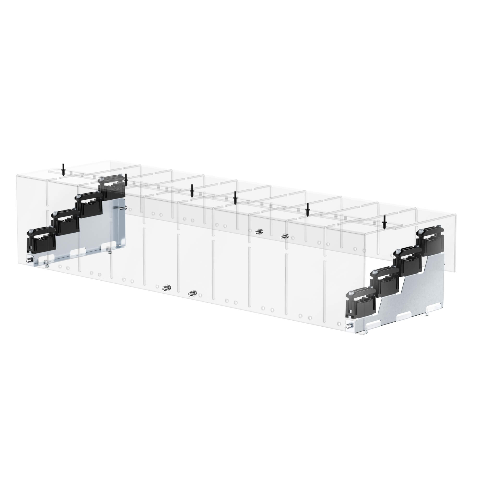 Э30. Комплект R5BBLPH4P защитного кожуха ступенчатой шинной системы  (ДКС)