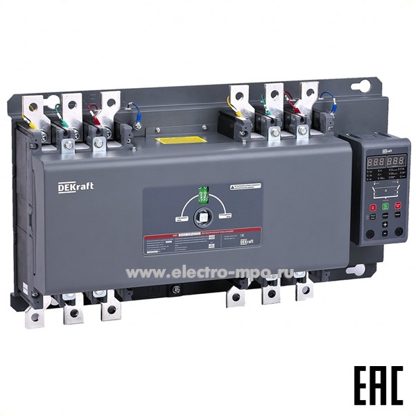 Б2427. Устройство автоматического ввода резерва АВР-302 (АВР) 3ф 80А 41023DEK с контроллером (DEKraft)