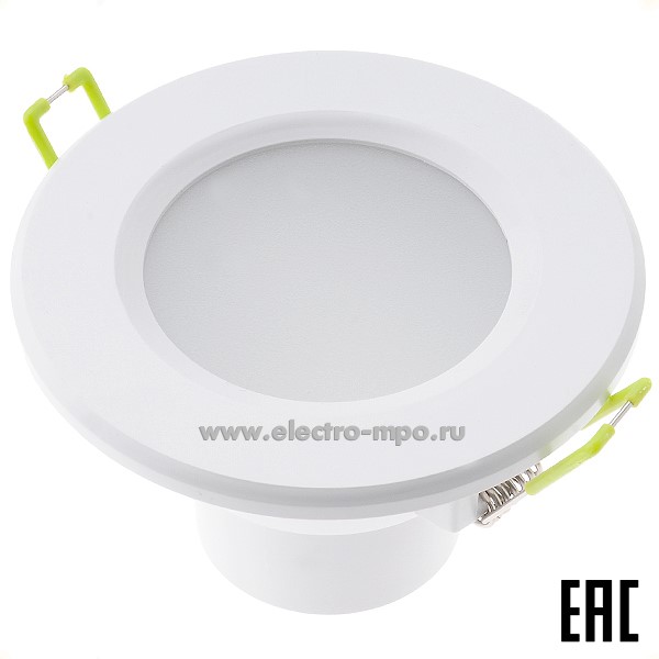 С0853. Светильник 94833 NDL-P1-6W-840-WH-LED 6Вт 450Лм 4000К светодиодный встр. R63 белый IP44 (Navigator)