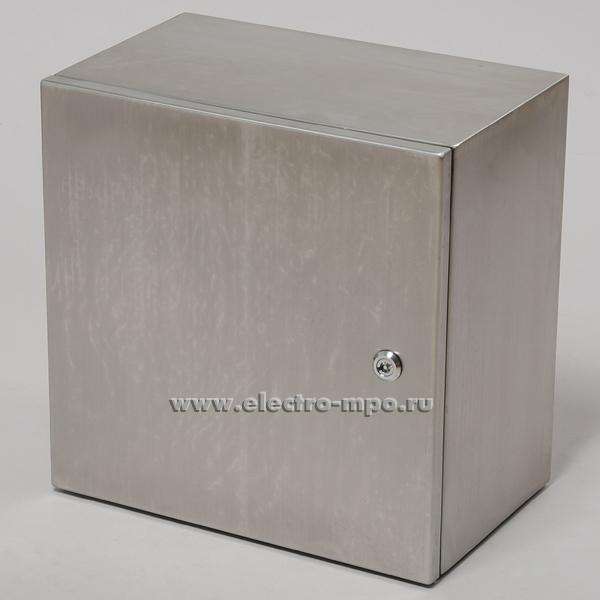 Е5056. Шкаф SP-B3-404025  IP65 400х400х250мм из нержавеющей стали с монтажной платой (Saipwell)