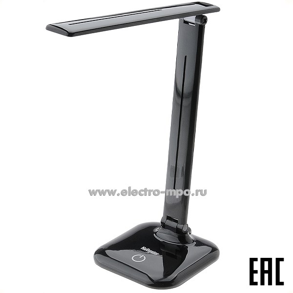 С6040. Светильник 94682 NDF-D015-10W-6K-BL-LED 10Вт 6000K светодиодный настольный чёрный (Navigator)
