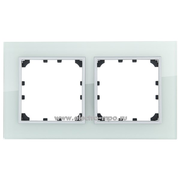 Ю0776. Рамка-2 LK60 864211-1 универсальная натуральное светлое стекло (Экопласт)