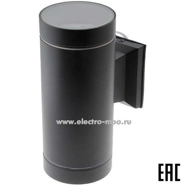 С9407. Светильник FB53C2ECH 2х10Вт GX53 LED 8013A настенный чёрный IP65 (ECOLA)