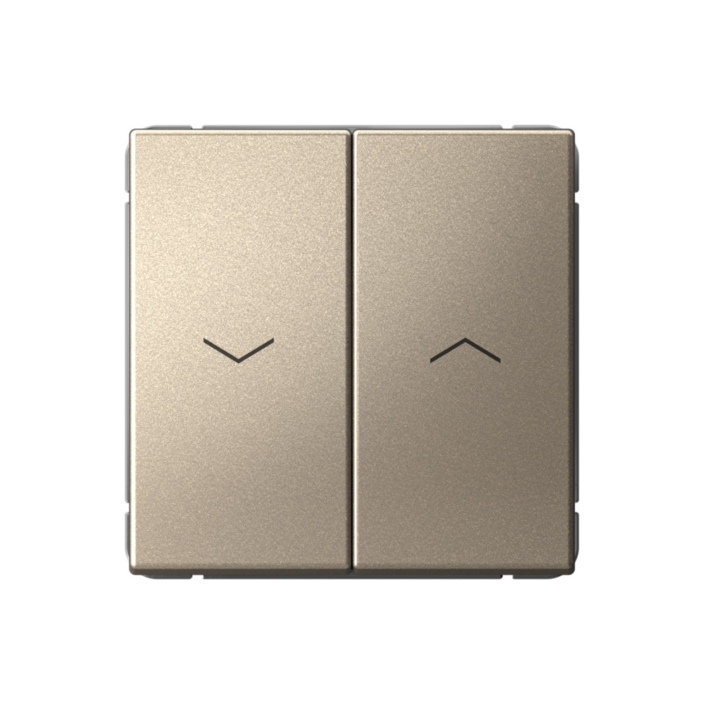 Р34. Механизм ArtGallery GAL000519S выключателя 2 кл. безвинт. зажим с/п для жалюзи шампань (SE)