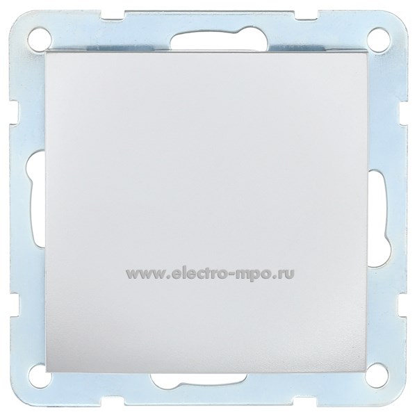 Ю0723. Заглушка LK60 868603-1 декоративная с суппортом серебристый металлик (Экопласт)