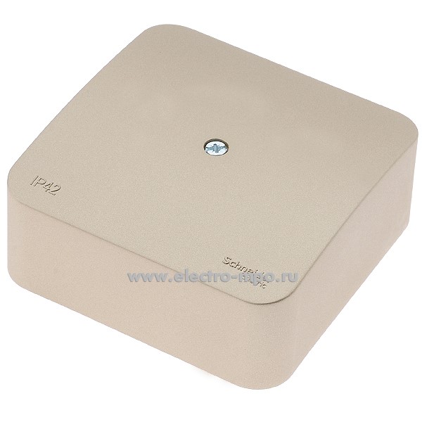 30523. К0523 Коробка Blanca BLNRK000014 распаечная пластиковая без сальников 75х75х30 IP42 титан (Systeme)