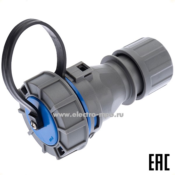 Р66. Розетка 111-121 кабельная "евро" переносная влагозащищенная 16А IP68 (Rexant)