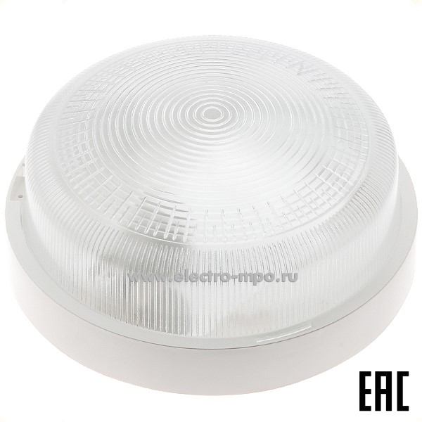 С3291. Светильник НББ 02-100-178 100Вт Е27 настенно-потолочный белый IP44 (МПО Металлпластизделие)