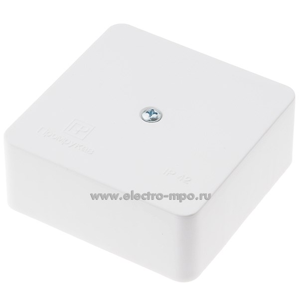 70700.К0700 Коробка 40-0450 для кабельного канала белая 75х75х30мм HF IP42 (Промрукав)