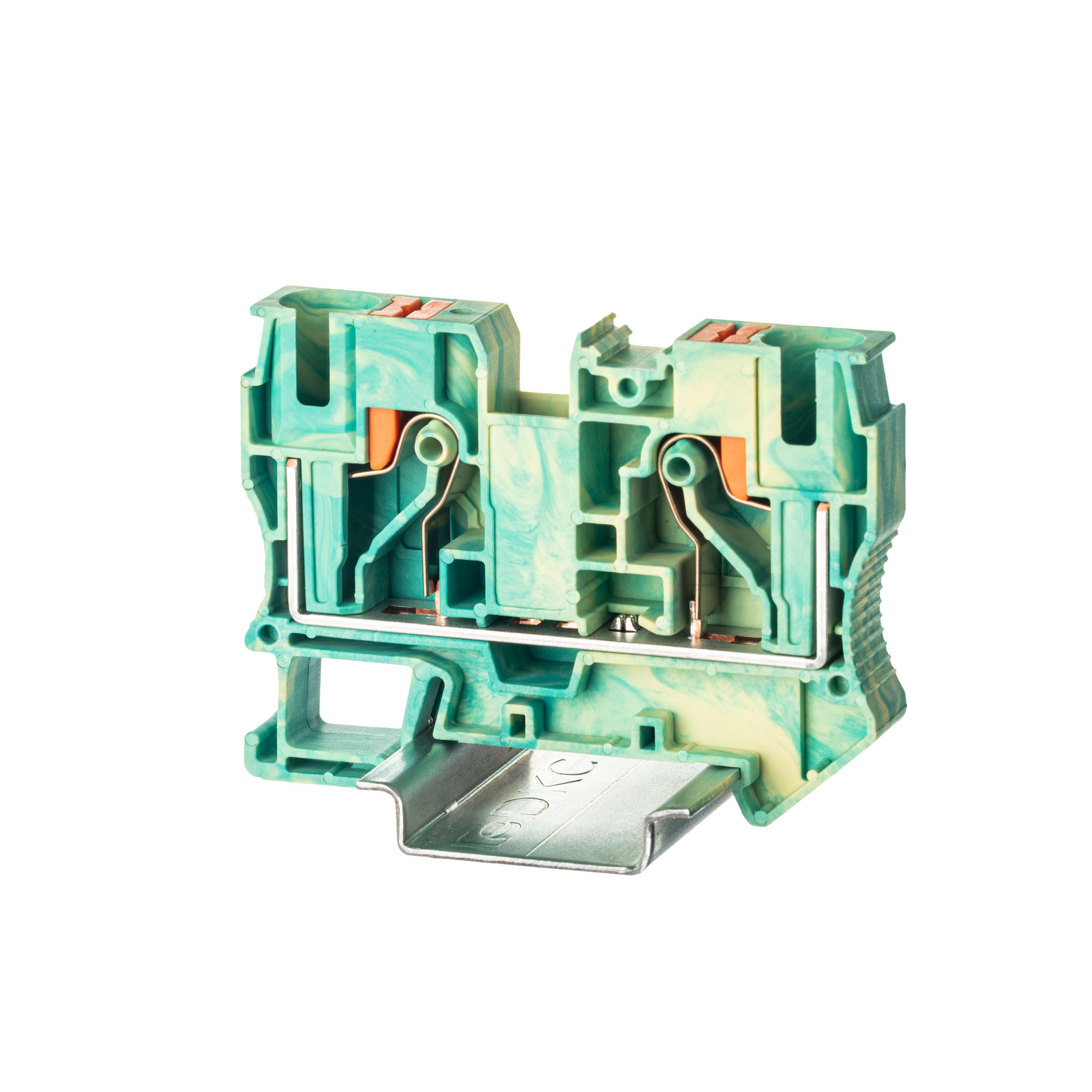 К2320. Клемма VPR-10-PE-YG заземления, зажим push-in, 2 точки подключения, 10  (ДКС)