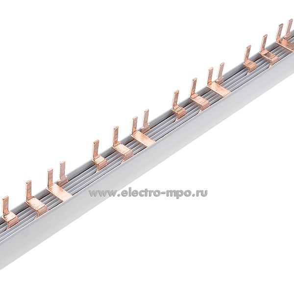 Э2499. Шина-гребёнка ADL16-257 4Р на 54 модуля 63А PIN для автоматических выключателей (ANDELI)