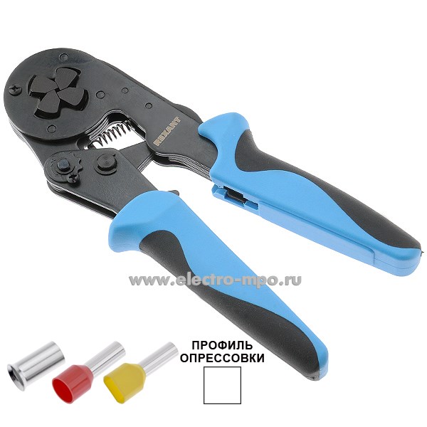 И1198. Пресс-клещи 12-3206 HT-8164 для втулочных наконечников 6-16кв. мм (Rexant)