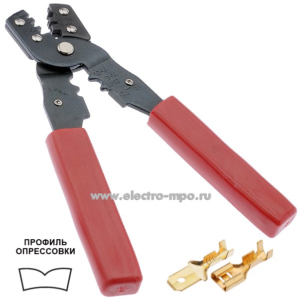И1113. Пресс-клещи 12-3031-4 HT/HY-202A для неизолированных автоклемм 0,35-6кв. мм (PROconnect)