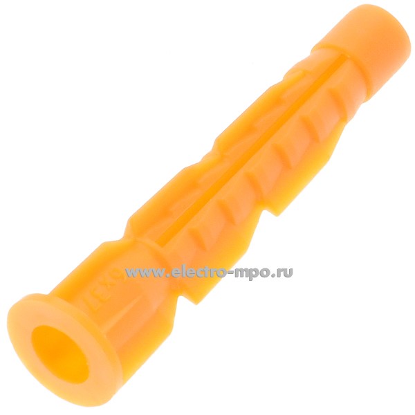 Г1801. Дюбель 12-0230 U 6х37мм универсальный с бортиком (РосДюбель)