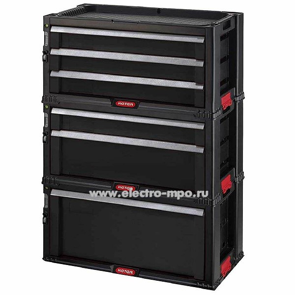 И29. Блок 17201228 6 DRAWERS TOOL CHEST SET из 6 секций для инструмента 56,2х28,9х74,2см (KETER)