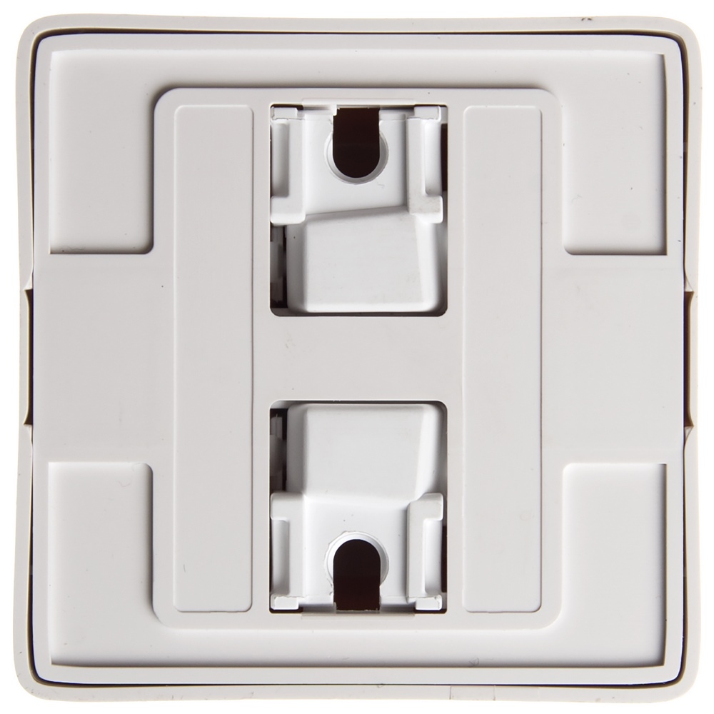 Р01. Розетка ХИТ RA10-137I-B о/п со шторками и изолирующей пластиной белая (Systeme Electric)