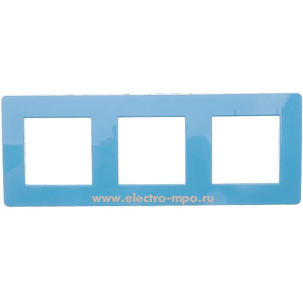 31878.Ю1878 Рамка-3 Brava 75013L 6 модулей синяя (ДКС Тверь)