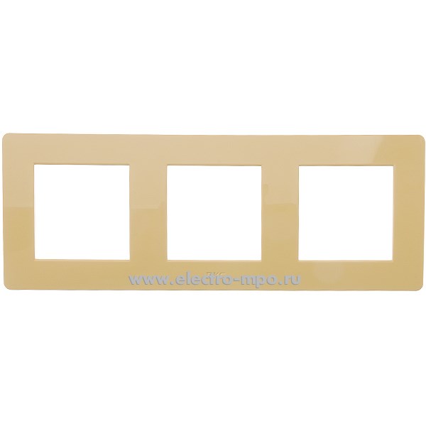 31884.Ю1884 Рамка-3 Brava 75013V 6 модулей жёлтая (ДКС Тверь)