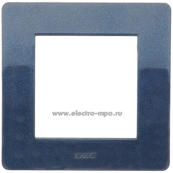 31888.Ю1888 Рамка-1 Brava 75010C 2 модуля синий металлик (ДКС Тверь)