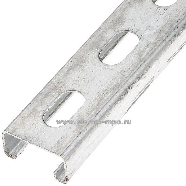 М1982. Профиль 4121 монтажный 41х21х1,5мм С-образный перфорированный оцинкованный L=3м (Китай)