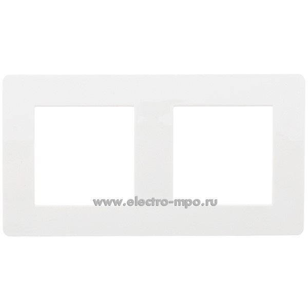 Ю1871. Рамка-2 Brava 75012W 4 модуля белая (ДКС Тверь)