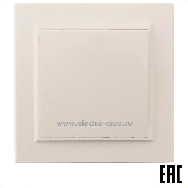 Ю1138. Выключатель Эрна 39230 PSW10-9003-02 1-клавишный 250В 10А слоновая кость (Stekker)