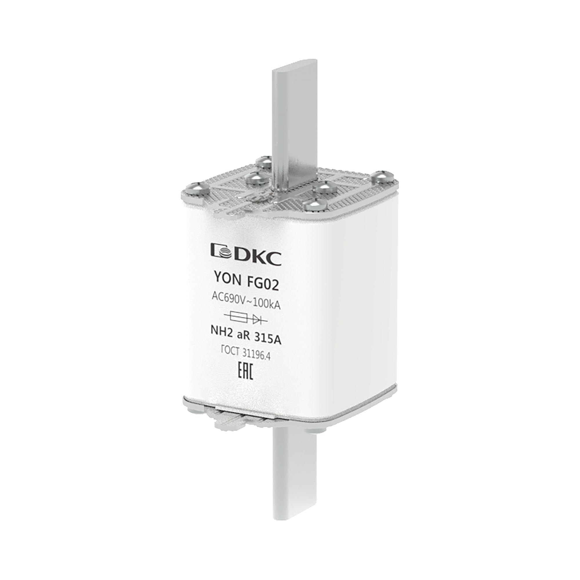 А36. Предохранитель 1FG02-0315-690V-AR YON ножевого типа FG2 315А 690V характеристика  (ДКС)