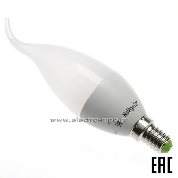 Л1743. Лампа 7Вт 61027 NLL-FC37-7-230-4K-E14-FR 560Лм 4000К светодиод "свеча на ветру" х/б (Navigator)