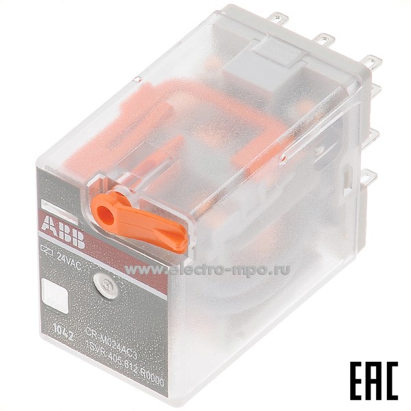 А3212. Реле CR-M024АC3 промежуточное 24B 10А 3 перекл. контакта 1SVR405612R0000 (АВВ)