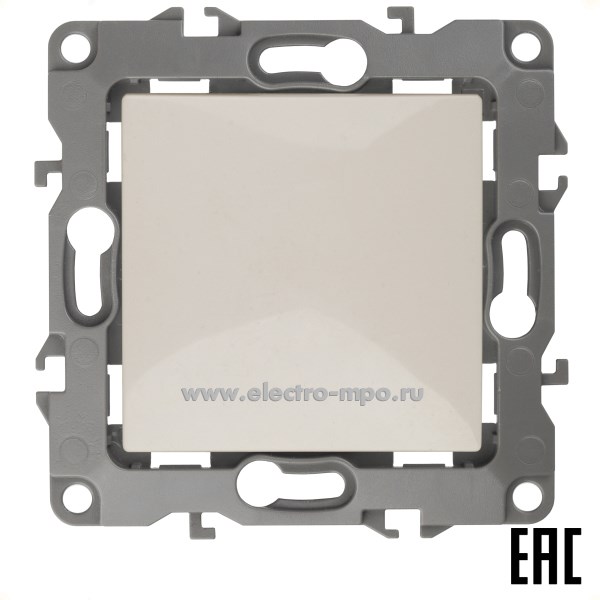 Ю3050. Механизм Эра12 12-1108-02 Б0018243 переключателя перекрестного 1 кл. с/п слоновая кость (Эра)