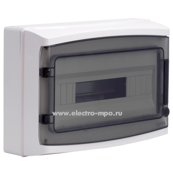 Е1066. Бокс RB18W6TGD RAM base навесной 18 модулей прозрачная дверь IP65 с клеммником 63А (ДКС)