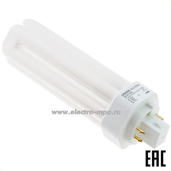 Л3476. Лампа 32Вт 23283 DULUX T/E 32W/830 GX24q-3 2250Лм 3000К компакт. люм. энергосберегающая (OSRAM)
