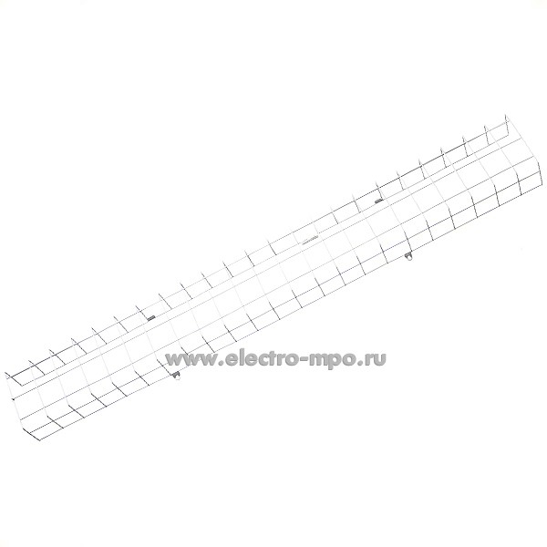 С12. Решётка Б0064985 SPP-BAR-1310-150 защитная для светильника SPP-201, SPP-3 1310х200х95мм белая (ЭРА)