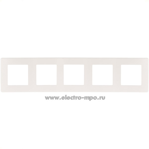 Ю3044. Рамка-5 Эра12 12-5105-01 Б0052539 Сатин белая (Эра)