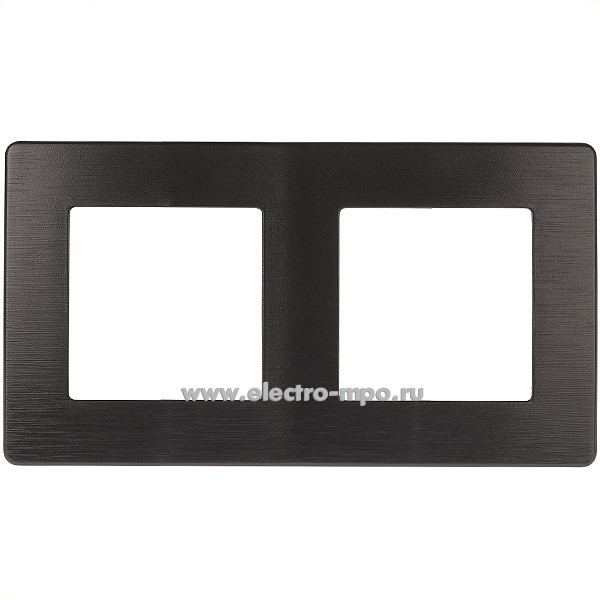 Ю3178. Рамка-2 Эра12 12-5102-05 Б0052513 Сатин антрацит (Эра)